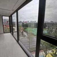 Ventana Corredera Moderna de PVC UPVC Resistente a Huracanes, Doble Vidrio Templado, Marco de Vinilo Anti-UV, Personalizable, Amplia, con Certificación Energy Star