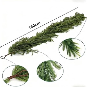 Guirnalda de pino artificial Xin Nuosheng de 360 cm, decoración navideña de seda para colgar en puertas y paredes. - Product Image 3