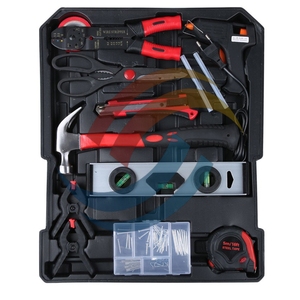 Trousse d'outils à main en alliage d'aluminium multifonctionnelle de 186 pièces avec personnalisation OEM pour réparation automobile et domestique - Product Image 4