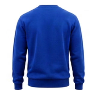 Plain Royal Blue Crewneck Sweatshirt Soft Cotton Fleece <b>Pullover</b> for Men Loose Fit Casual Streetwear Winter Warm Tops <b>Jumper</b> - Product Image 2
