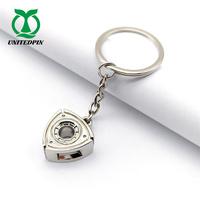 LLavero de Metal de aleación de Zinc, accesorios de llavero de lujo con Forma de cara de metal, sublimación, mini llavero de los trasformadores