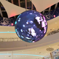 Pantalla LED Esférica Interior a Todo Color P4 para Sala de Exposiciones, Pantalla LED de Bola, Globo Publicitario, Pantalla Bola