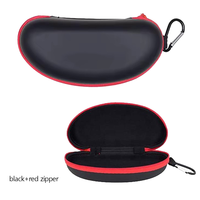 Étui à lunettes de soleil et à lunettes de vue rectangulaire en plastique imperméable XUZE ZC-525 avec rangement rigide en EVA à fermeture éclair et clip pour sac à dos