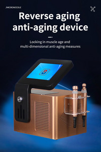 Electric <b>ABS</b> Hydro Face Facial <b>Machine</b> with Mirodermabrasion Ice Blue Handheld Aqua Facial Treatment - Product Image 4