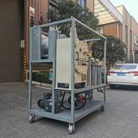 Machine de filtration d'huile hydraulique automatique PLC avec élimination rapide de l'eau