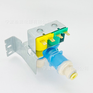K-75718-AM วาล์วน้ำเข้าตู้เย็น 4517 ไฟฟ้าสามทางพร้อมขั้วต่อสีฟ้าสีเขียวสีเหลืองสำหรับตู้เย็น - Product Image 2