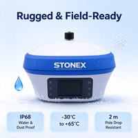 Stasiun Basis RTK STONEX S6 LITE Canggih dengan Perlindungan IP68, Casing Paduan Magnesium, Operasi 12 Jam untuk Survei Lahan