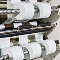 Rouleau d'étiquettes vierges en PP blanc brillant, résistant à l'eau et à l'huile, adhésif permanent, compatible laserjet, pour OKI 1050