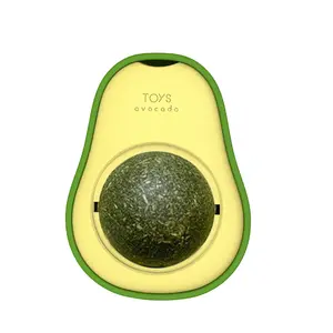 Avocado Cat Mint Toy Edible Cat Toy Extra Energy Supplement Ball Rotatable Healthy Cat Teeth Cleaning And Chewing Toy