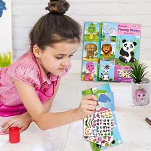 Pegatinas Creativas de Navidad con Diseño de Panda, Princesa y Animales para Niños y Niñas, Regalo Perfecto para Entrenamiento de Concentración, Manualidades DIY - Product Image 4