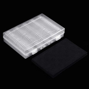 60 Cápsulas para Monedas de 40mm, Estuche Organizador de Plástico, Diseño Águila Plateada, Grosor Personalizado, Servicio Profesional - Product Image 5