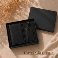 Coffret cadeau Hongbo avec carnet ligné en cuir de crocodile A5 et stylo, idéal pour les fêtes/les études/le collège, couleurs personnalisables