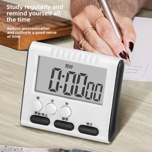 Temporizador de Cocina de Plástico con Funciones de Cuenta Regresiva, Reloj Despertador y Cronómetro, Pantalla Digital, Batería Recargable, Diseño Magnético - Product Image 4