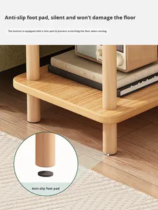 Tavolino da <span class=keywords><strong>Caffè</strong></span> in Legno con Ripiano Portaoggetti, Design Moderno e Semplice per Arredamento Soggiorno - Product Image 3