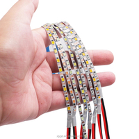 Ruban LED Flexible Ultra Fin 3MM 5V Étroit 2835 110 LED/M Lampe Ruban Blanc Froid Naturel Chaud