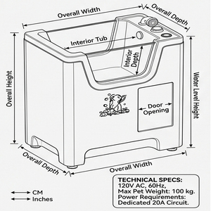 Baignoire médicale chauffée en acrylique pour chiens, pour la prévention de l'hypothermie, usage chirurgical et vétérinaire - Product Image 5