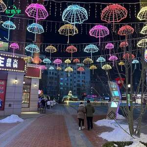Luz con Motivo de Paraguas para Decoración Callejera del <span class=keywords><strong>Festival</strong></span> de Faroles Temáticos de Navidad y Lámparas de Año Nuevo para Iluminación Exterior - Product Image 5