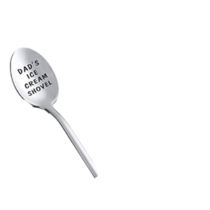 Personalized Stainless Steel Coffee Ice Cream Spoon Laser <b>Engraved</b> Logo for Christmas Wedding Gifts for Serving Ice Cream Tubs - Product Image 5