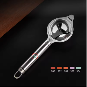 अंडे का सफेद विभाजक स्टेनलेस स्टील उपकरण अंडे योक फिल्टर गैजेट रसोई सामान को अलग करता है - Product Image 2