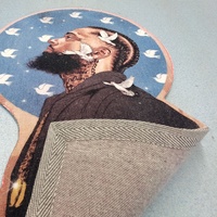 Tapis rond No-Face Man, personnage d'anime mignon, tapis de sol doux en peluche inspiré de Studio Ghibli