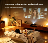 VOXHOME Fauteuil inclinable individuel en mousse haute densité pour salon, bureau à domicile, cinéma privé, canapé inclinable réglable
