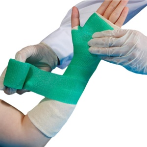 Bande de coulée orthopédique en fibre de verre Bandage médical de premiers secours synthétiques jetables Os cassés Productions OEM - Product Image 1