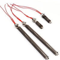 Crayon fileté à une extrémité OEM SS304 élément chauffant Tube à ailettes cartouche d'air tige chauffante pour déshumidificateur