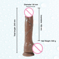 Compra al por Mayor Consolador Suave de 8.3 Pulgadas Juguete Sexual con Piel Real Pene Duplicación 1:1 Consolador Grande para Mujer y Chica Pene Sexual