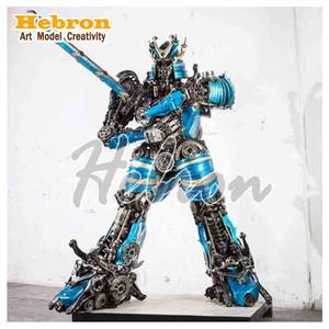 ประติมากรรมตัวละครมาร์เวลออพติมัสไพรม์ขนาดเท่าคนจริง ทำจากโลหะสำหรับตกแต่งสวนภายนอก สไตล์วินเทจสตีมพังก์ รูปปั้นหุ่นยนต์ซูเปอร์ฮีโร่ขนาดใหญ่ - Product Image 6