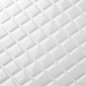 <strong>White</strong> Peel and <strong>Stick</strong> Wall <strong>Tiles</strong> Small Square Self Adhesive <strong>Stick</strong> <strong>on</strong> Kitchen Bathroom - Product Image 4