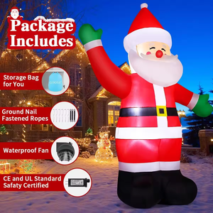 GOOSH Inflable al aire libre Navidad <span class=keywords><strong>Santa</strong></span> Decoraciones para festivales y fiestas Inflable <span class=keywords><strong>Santa</strong></span> <span class=keywords><strong>Claus</strong></span> - Product Image 6