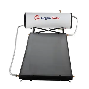 LINYAN 100L 150L 200L 300 리터 고압 Calentador de agua 태양 간헐천 플랫 플레이트 가압 태양 전지 패널 온수기
