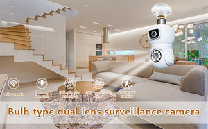 E9 Üretici WIFI Ampul Kamera Panoramik HD WIFI Ev Akıllı Mini Kamera Ptz <span class=keywords><strong>Ip</strong></span> Ev Lambası Kamera - Product Image 6