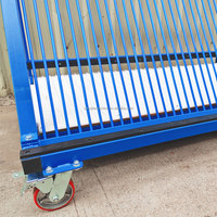 Support de harpe en verre épais avec capacité de charge de 1 tonne, longueur de 62 pouces, conception à 36 fentes, chariot en verre
