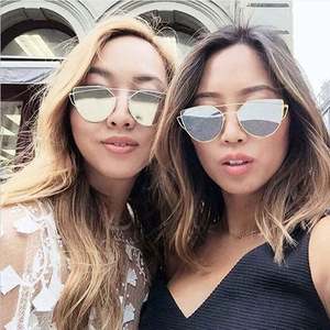 Gafas de Sol de Moda 2020, Lujosas, Retro, con Logotipo Personalizado, Protección UV400, Estilo Ojo de Gato, para Mujer, Tamaño Grande - Product Image 4