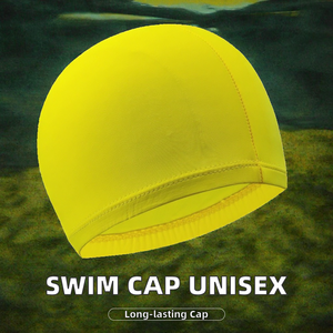 <span class=keywords><strong>Bonnet</strong></span> de bain de couleur pure pour enfant, <span class=keywords><strong>bonnet</strong></span> de bain élastique avec revêtement en cuir PU, <span class=keywords><strong>tissu</strong></span> en nylon, unisexe - Product Image 2
