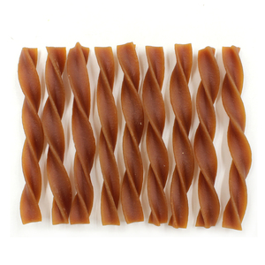 Natural Eco perro cuero crudo sin sabor a pollo a granel <span class=keywords><strong>Chow</strong></span> Twist Strip perro trata aperitivos para mascotas perro FoodStick - Product Image 2