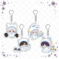 81 Designs Love and Deep Space Zayne Rafayel Xavier Sylus Game Pendentif Porte-clés Anime Porte-clés en acrylique