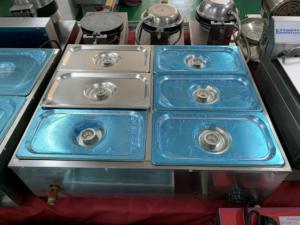โต๊ะอุ่นอาหารไฟฟ้าแบบ Bain Marie 6 ช่อง พร้อมระบบทำความร้อนที่เสถียร สำหรับบุฟเฟ่ต์และงานจัดเลี้ยง ลดราคาพิเศษ - Product Image 3
