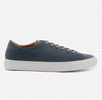 Chaussures décontractées pour hommes en daim plat personnalisées, style classique, vente en gros