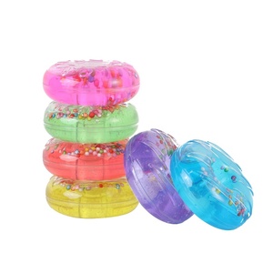 Colorful Super Mini Doughnuts Clear Slime Crystal Clay Children Unwind With Fun Cute Slime <b>Diy</b> <b>Kit</b> - Product Image 1