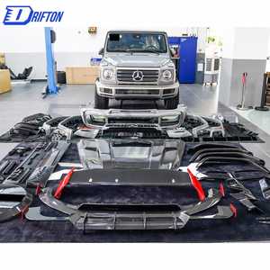 Línea de cinturón de coche de fibra de carbono seca estilo cohete para Mercedes Benz G Wagon W464 G900 Kit de carrocería - Product Image 5