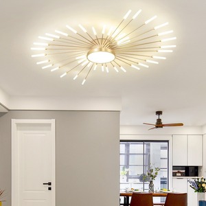 Nordic Luxury LED Chandelier Creative Fireworks Design Iron Acrylic Surface Mounted <b>AC</b> Simple Modern Elegant Style Living <b>Room</b> - Product Image 6