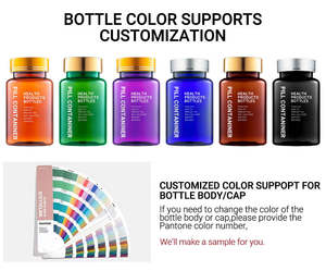 Wholesale HDPE Electroplating Silver <strong>Color</strong> Bottle <strong>Empty</strong> <strong>Capsules</strong> Pill Vitamin High-end Bottle for Storage - Product Image 3
