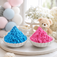 1kg/kantong Bubuk Biru dan Pink Muda Kombinasi Bubuk Pengungkap Jenis Kelamin untuk Pernikahan & Perayaan