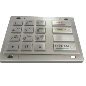 Teclado <span class=keywords><strong>PIN</strong></span> metálico con cifrado y certificación PCI 4.0 para cajeros automáticos - Product Image 6
