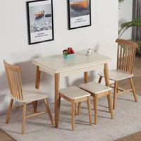 Table à manger moderne multifonctionnelle avec plusieurs couleurs, en bois massif, extensible, réglable, fiable, à placer au mur, meubles pour la maison