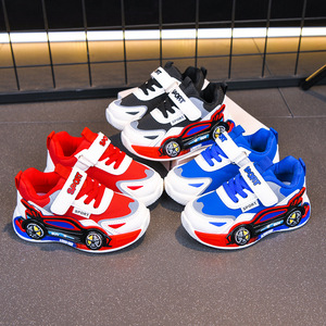 Nouvelles baskets de loisirs imperméables en PU à motif de dessin animé antidérapantes pour bébés garçons et filles, collection Printemps-Automne 2026 - Product Image 2