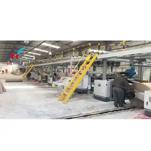 Machine de fabrication de carton ondulé entièrement automatique, machine de fabrication de carton ondulé à 3 couches