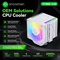 Refroidisseur double tour 280W TDP 8 caloducs ARGB avec affichage numérique pour distributeurs B2B, 120 brevets, OEM ODM, personnalisation de marque, prêt pour la vente en gros